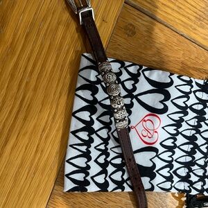 Brighton Silver and Brown Bracelet